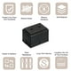 thumbnail image 3 of Protectores de piso para patas de silla Uxcell, 8 paquetes 40mm (1.57") tapas de cubiertas de patas de silla de PVC y fieltro negro, 3 of 7
