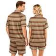 thumbnail image 5 of Mens Pajamas Set Shorts Matching Pajamas for Couples Men's Pajama Sets Button Up Pajamas for Women Couples Pajamas Matching PJS for Couples His and Hers Jammies Wife and Husband Lounge Sets, 2XL, 5 of 5
