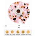 thumbnail image 6 of 13 Inch Round Placemats Set of 4, Halloween Pink Non Slip Heat Insulation PP Table Mats, Black White Ghost Orange Skull Pumpkin Washable Place Mats for Kitchen Dining Party Table Decor, 6 of 7
