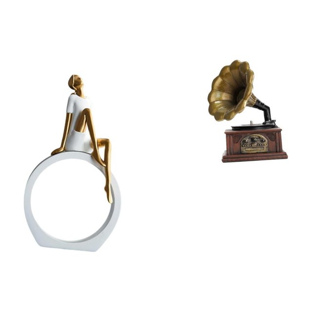 Figura De Niña Vintage De Resina, Estatua Coleccionable De Mujer, Escultura Retro, Adorno Para Dormitorio, Estantería, Regalo De Inauguración De La Casa, Centro De Mesa Abstracto,