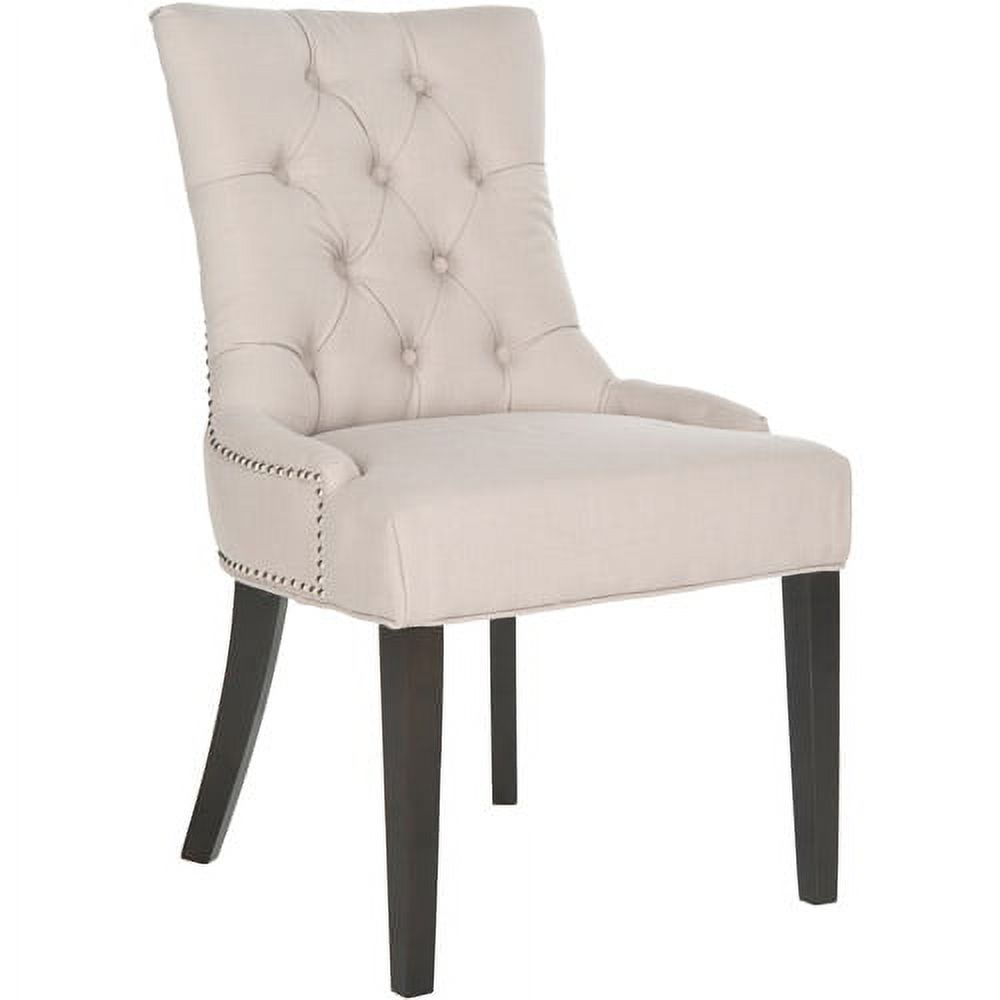 SAFAVIEH Harlow Glam Tufted Ring Chair with Silver Nailheads, Set of 2