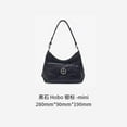 thumbnail image 1 of GROTTO Hobo bag gender-neutral pleated flat replacement armpit shoulder crossbody soft, 1 of 5