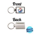 thumbnail image 4 of Axolotl Watercolor Metal Rectangle Keychain, 4 of 7