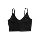 thumbnail image 1 of Txlixc Blusas cortas sin espalda con cuello en V y tirantes finos acanalados para mujer Txlixc Sexy, 1 of 5