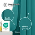 thumbnail image 6 of Deconovo Grommet Curtain Panel Thermal Insulated Blackout Curtains for Living Room 38 x 45 inch Turquoise 2 Curtain Panels, 6 of 9