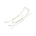 thumbnail image 2 of HONMEET 5pcs Flat Wire Rack Plate Hangers For Hanging Wall Mounting In Commercial Use, 2 of 8