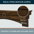 thumbnail image 5 of Mantels Direct Salem 60 Inch Wood Mantel Shelf With Arched Corbels - Mocha, 5 of 6