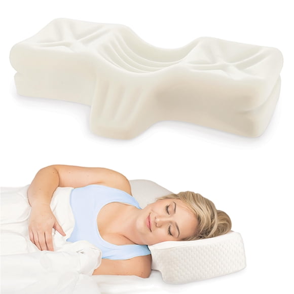 Almohada ortopédica cervical de espuma Therapeutica Firm, tamaño grande