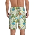 thumbnail image 6 of KLL Meadow Plants And Butterflies for Men's 1-Pack Shorts,Sleep Pajama Shorts for Men Soft Pj Shorts Men's Pajama Bottoms Sleepwear -3X-Large, 6 of 7