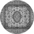 thumbnail image 1 of Ahgly Company Indoor Round Medallion Gray Traditional Area Rugs, 7' Round, 1 of 1
