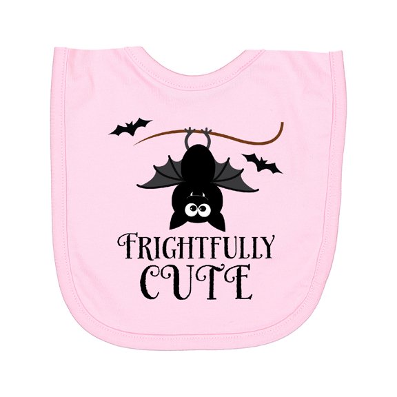 Inktastic Halloween Bat Frightfully Cute Holiday Newborn Bib