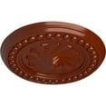 thumbnail image 3 of Ekena Millwork 15 3/4"OD x 2"P Foster Shell Ceiling Medallion (Fits Canopies up to 9 5/8"), Hand-Painted Firebrick, 3 of 6