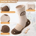 thumbnail image 3 of 8 Pairs Kids Toddlers Boys Girls Merino Wool Hiking Athletic Thermal Warm Winter Socks, 3 of 7