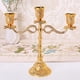thumbnail image 2 of Candelabros de cristal chapado / Candelabros de 5 velas, para bodas, fiestas y cenas. 3 brazos- 22cm, 2 of 9