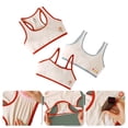 thumbnail image 3 of AJZIOJIRO 2PCS Kids Girls Trim Bralette Bra Teens Rib Spaghetti Strpa Sleeping Bras, 3 of 9