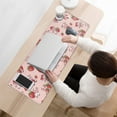 thumbnail image 3 of Long Mouse Pads for Desk,Pink Cow Strawberry Pattern Desk Mats on Top Of Desks, Desk Mouse Pad Extra Large with 3mm Non-Slip Base and Stitched Edge for Gaming,Office,Work,Home 31.5"x11.8", 3 of 6