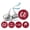 Maroon, variant on Darling Souvenir chocolate Labels 60th Birthday Stickers Pack of 190 Pcs Party Favor-Maroon