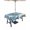 Blue, variant on 52x70 Inch Outdoor Tablecloth with Umbrella Hole Zipper Rectangle Blue Coastal Rectangular Tablecloths Outside Waterproof Summer Beach Starfish Shell Sea Patio Table Cloth Cover for Picnic Party
