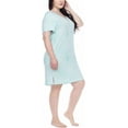 thumbnail image 7 of Honeydew Women's 2 Pack Super Soft Jersey Sleep Shirt (Heather Gray/Moonfish Leopard,Medium), 7 of 7