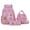 Hot Pink, variant on HOZVOMI Capybara Backpack, Cute Animal Print Daypack with Adjustable Straps for School Supplies and Stationery