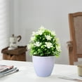 thumbnail image 5 of Artificial Pot Flowers under $5! kkbbma Artificial Pot Flowers Small Fake Plants with Pot Mini Potted Plants for House Office Tabletop Decoration, 5 of 6