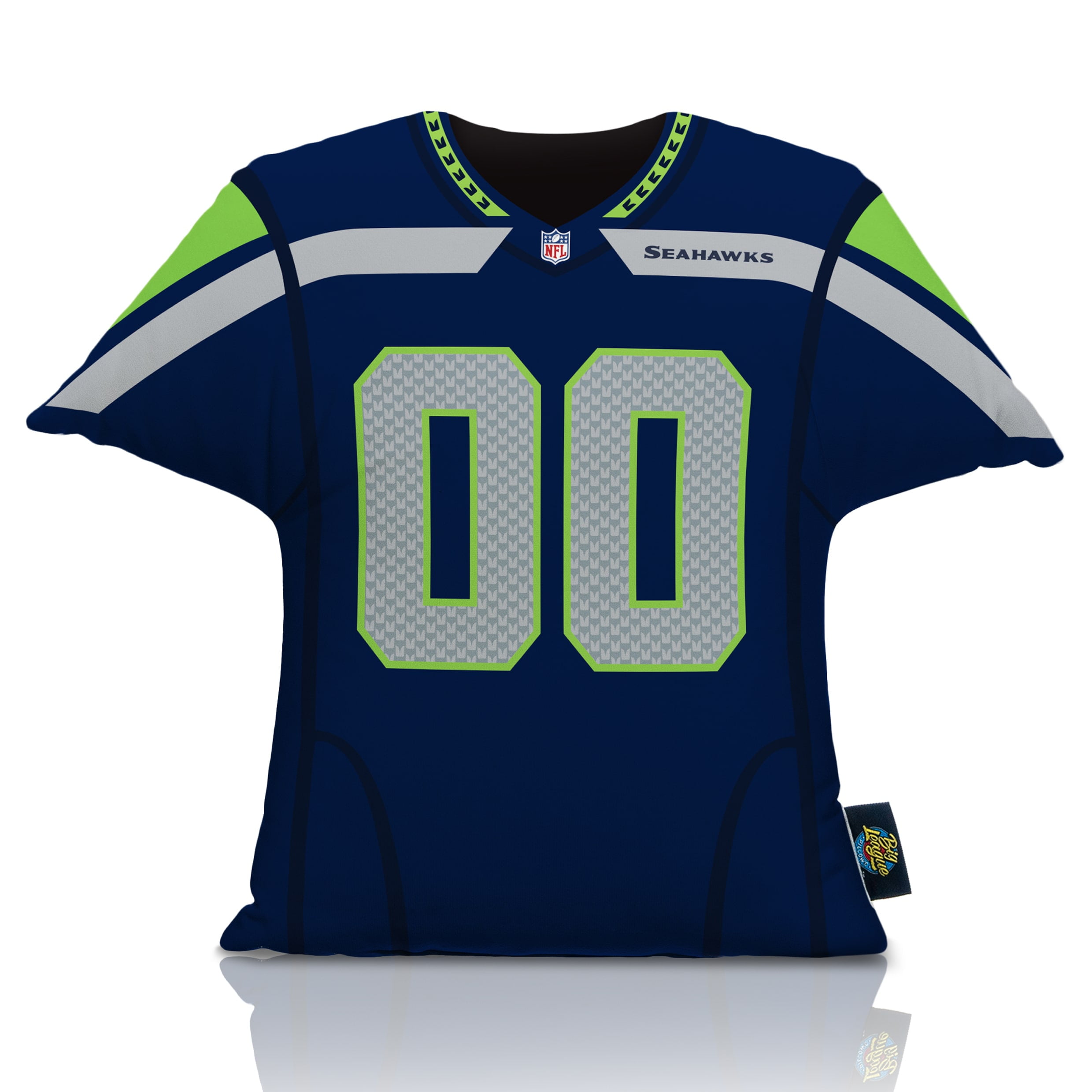 Blue Seattle Seahawks 16'' x 16'' Jersey Pillow