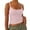 Pink, variant on DQRPSEETB Camisole Tops for Women Women Spaghetti Strap Scoop Neck Ribbed Tank Tops Slim Fitted Cotton Camisole Basic Sleeveless Layering Shirts Plus Size Tunic Tops for Women