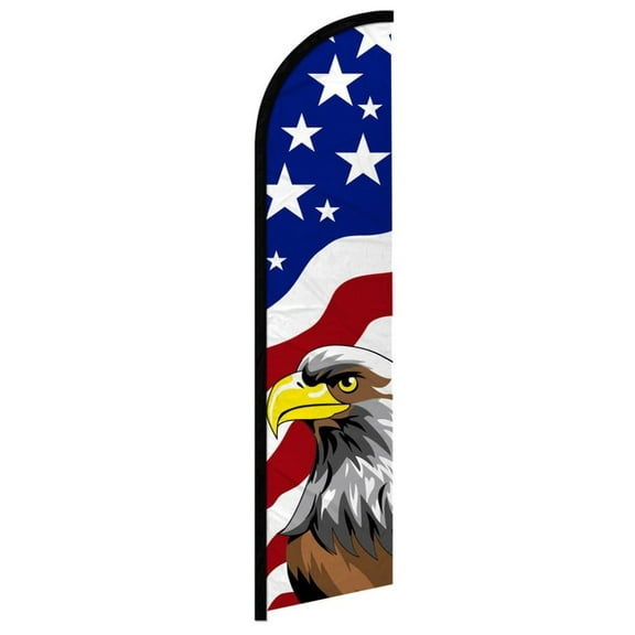 USA Eagle Windless Banner Flag