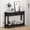 Black-02, variant on Pusnapku 47" Console Table, Fluted Foyer Table with Charging Station, Wood Behind Couch Table with 3 Drawers, Storage Shelf, for Living Room, Hallway