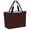 Brown, variant on Grey Beach Bag for Women, Large Breathable Mesh Beach Tote Bag, Vintage Leather Patterned Texture Solid Modern Sandproof Lightweight Travel Bags for Vacation Picnic Swimming Pool 15.7"x15.7"x9.1"