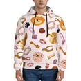 thumbnail image 2 of Bingfone Cute Dog Men'S Drawstring Hoodie Long Sleeve Pocket Sweatshirts-Small, 2 of 9