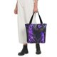 thumbnail image 5 of Balery Purple Plant White Tiger Bolsa de Hombro con Diseño, Bolsa Grande y Duradera, Bolsa Versátil para Compras, 5 of 6