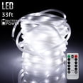 thumbnail image 4 of TORCHSTAR 33ft 100 Outdoor LED Rope String Lights for Christmas, Daylight, 4 of 7
