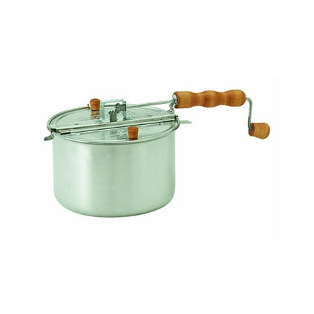 Original Silver Whirley Pop Stovetop Popcorn Popper with Popping Kit - Perfect Popcorn in 3 Minutes, Makes a Great Gift, PERFECT POPCORN IN 3 MINUTES: The.., By Wabash Valley Farms