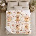 thumbnail image 5 of Adorable Golden Retriever Strawberry Pattern, Cozy Pet Portrait Pattern, Warm Flannel Blanket for Living Room and Bedroom, Dog Lovers Just Because Gift, Pet Lover Home Decor, 5 of 9