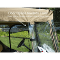 thumbnail image 2 of Covered Living 3 Sided Drivable Golf Cart 2 seater Enclosure with Zippered door, fits E Z GO, Club Car and Yamaha G model roof up to 58"L, 2 of 4