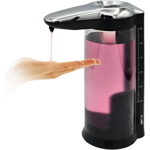 Rechargeable Automatic Soap Dispenser Touchless. Large 22oz Dual Wall Mountable or Countertop Liquid Hand Soap Dispenser for Kitchen Sink. Automatic Soap Dispenser Bathroom.