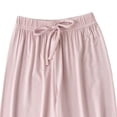 thumbnail image 4 of CPNG Girls Loose Casual Pants Candy Colored Baggy Wide Leg Anti-Mosquito Elastic High Waist Drawstring Pants(Pink,3-4 Years), 4 of 8