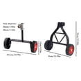 thumbnail image 2 of Universal String Trimmer Support Wheels Attachment, Adjustable Height for Lawn Mowers Weed Eaters, Metal & Plastic Garden Tool Accessory, Easy Install for Precise Edging & Trimming, 2 of 8