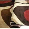 Home Dynamix Tribeca Slade Contemporary Abstract Area Rug, Brown/Red, 3