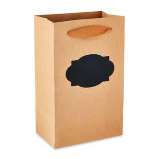 XPCARE 200Pack Paper Bags VTF5 8x4.5x10 Inch, Plain