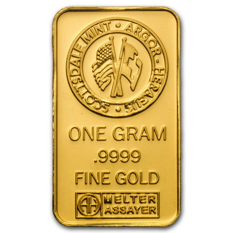 1 gram Gold Bar - Scottsdale Mint (In Certi-Lock? Assay