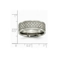thumbnail image 2 of Primal Steel Titanium Weave Design 8mm Band, 2 of 8
