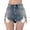*Light Blue, variant on ClodeEU Women's High Waisted Vintage Washed Denim Shorts, Relaxed Loose Fit Casual Jean Shorts Gray,Womens Plus S