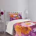 thumbnail image 3 of Ambesonne Mothers Day Quilted Bedspread Set 2 Pcs, Love Saying and Flowers, Twin Size, Multicolor, 3 of 5