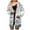 Gray, variant on IROINNID Women's Cardigan Open Front Jacket Graphic Prints Long Sleeve Casual Sweater Coat Top Cardigan Loose Hollow Out Coat, Brown