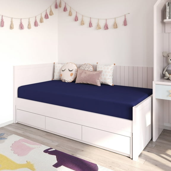 Emma   Oliver Blue Water-Resistant Memory Foam 8" Twin Size Mattress with Zippered Cover