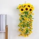 thumbnail image 1 of Corona de girasol para la puerta principal - corona artificial de flores silvestres de 27,5" para decoración interior exterior, porche, arco de boda y escaleras, 1 of 6