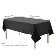 thumbnail image 3 of Jioakfa Home Textiles Clearance 50% Plastic Disposable Tablecloth 137 X 274Cm Elastic Outdoor Tablecloth Waterproof Parties Beer Table Tablecloths For Picnic Wedding Garden Tablecloth Black, 3 of 5
