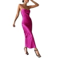 thumbnail image 3 of SAYOO Vestido de mujer casual, vestido de cintura sin mangas de color sólido SAYOO moda, 3 of 6